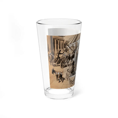 Market Deal (Magazine Illustration) Pint Glass 16oz-Go Mug Yourself