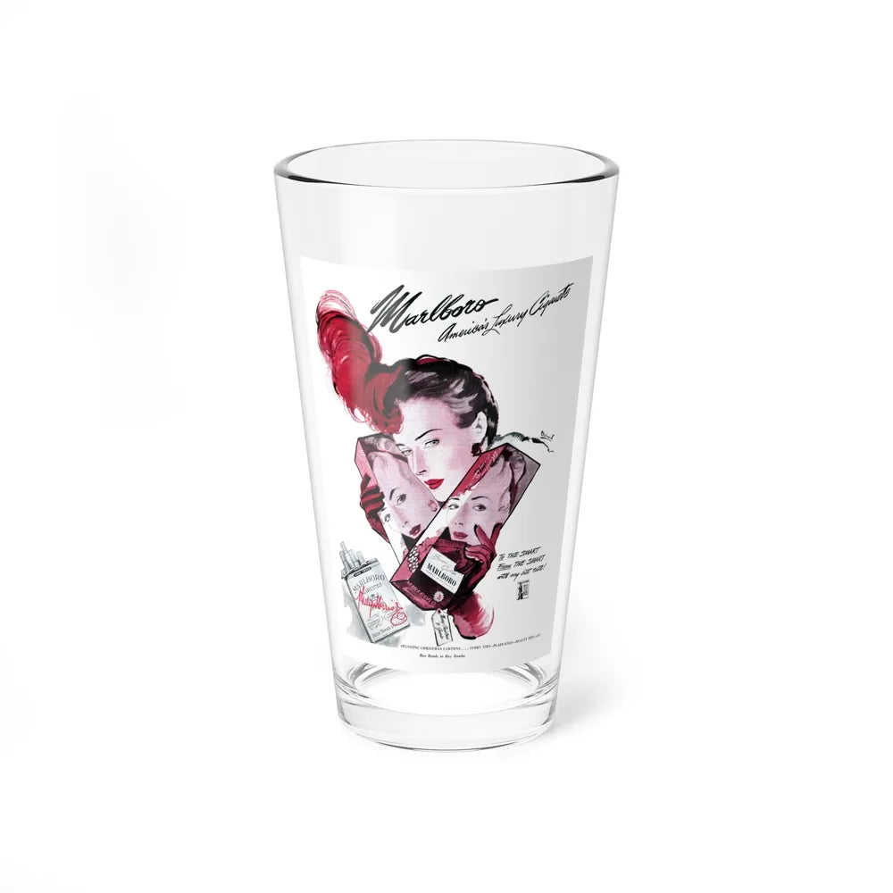 Marlboro advertisement, Cosmopolitan, Januare 1944 (Magazine Illustration) Pint Glass 16oz-16oz-Go Mug Yourself