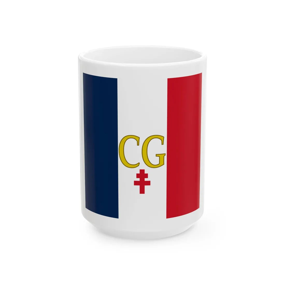 MarqueDeGaulle1959 (Belgium) White Coffee Mug 15oz - Go Mug Yourself