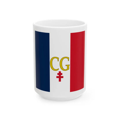 MarqueDeGaulle1959 (Belgium) White Coffee Mug 15oz - Go Mug Yourself