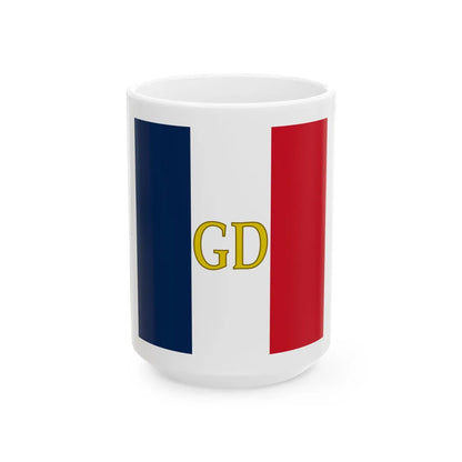 MarqueDoumergue (Belgium) White Coffee Mug 15oz - Go Mug Yourself