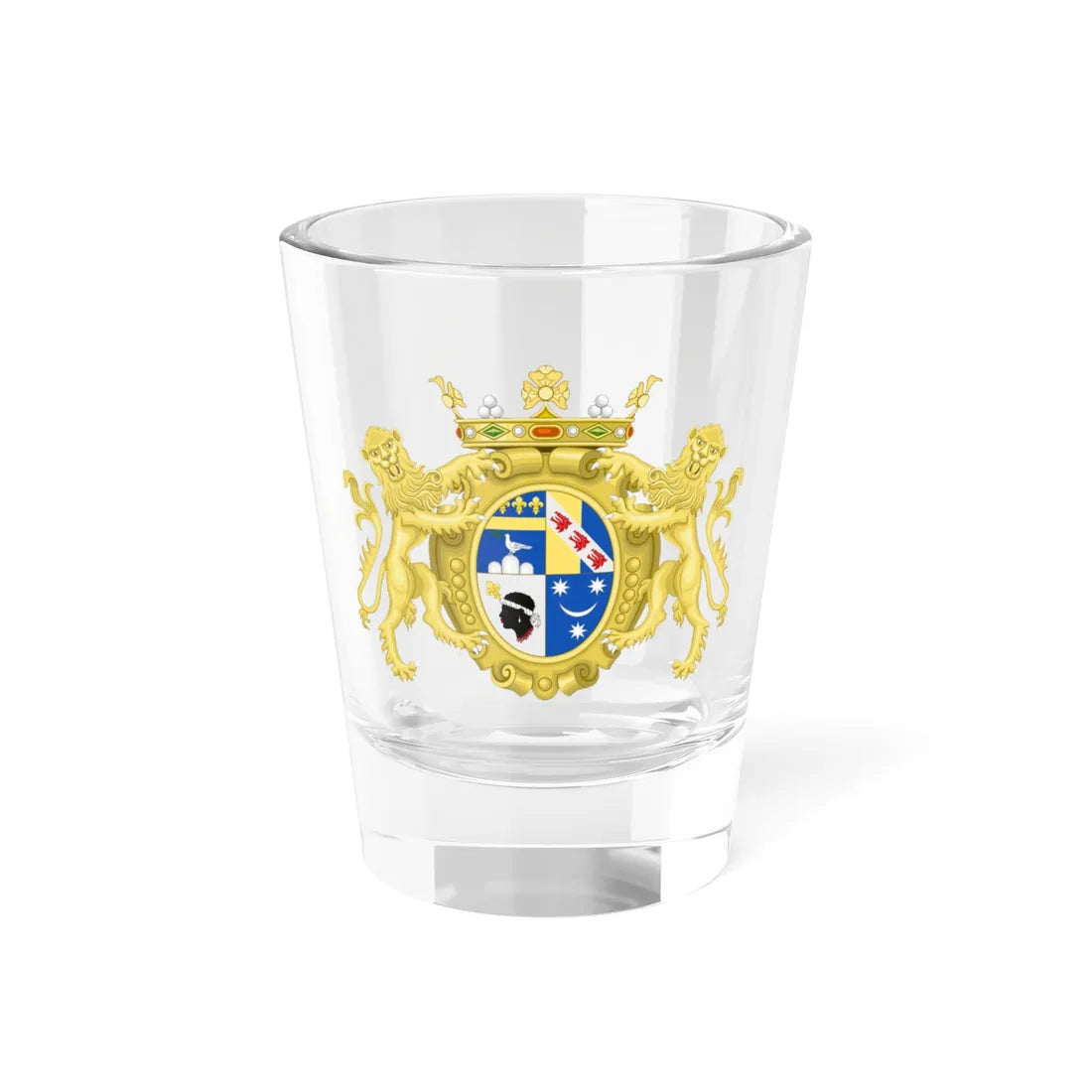 Marquisal CoA of Montrone (Italy) (Coat of Arms) Shot Glass 1.5oz 1.5oz - Go Mug Yourself