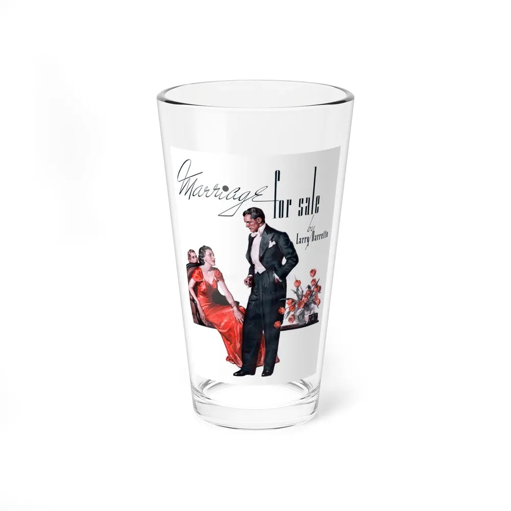 Marriage for Sale, 1936 (Magazine Illustration) Pint Glass 16oz-16oz-Go Mug Yourself