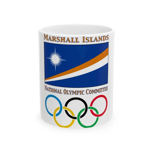 Marshall Islands National Olympic Committee logo (Marshall Islands) White Coffee Mug 11oz - Go Mug Yourself