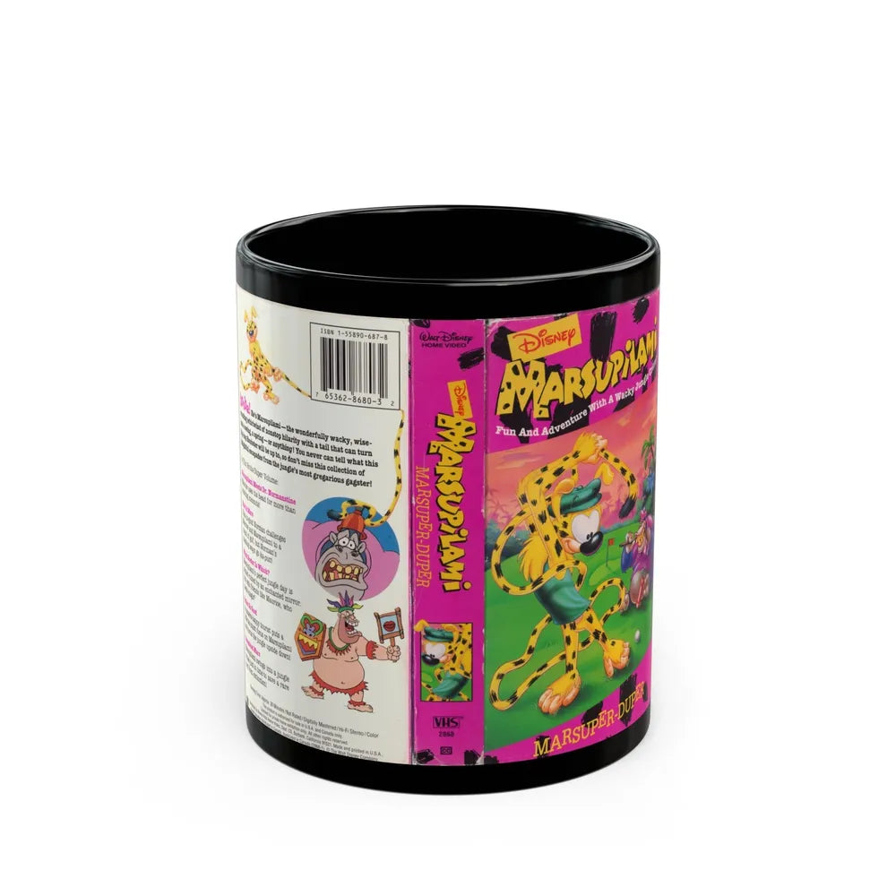 Marsupilami Marsuper Duper (VHS COVER) - Black Coffee Mug-11oz-Go Mug Yourself