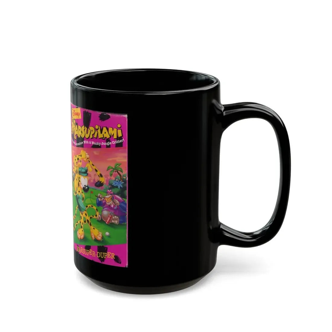 Marsupilami Marsuper Duper (VHS COVER) - Black Coffee Mug - Go Mug Yourself