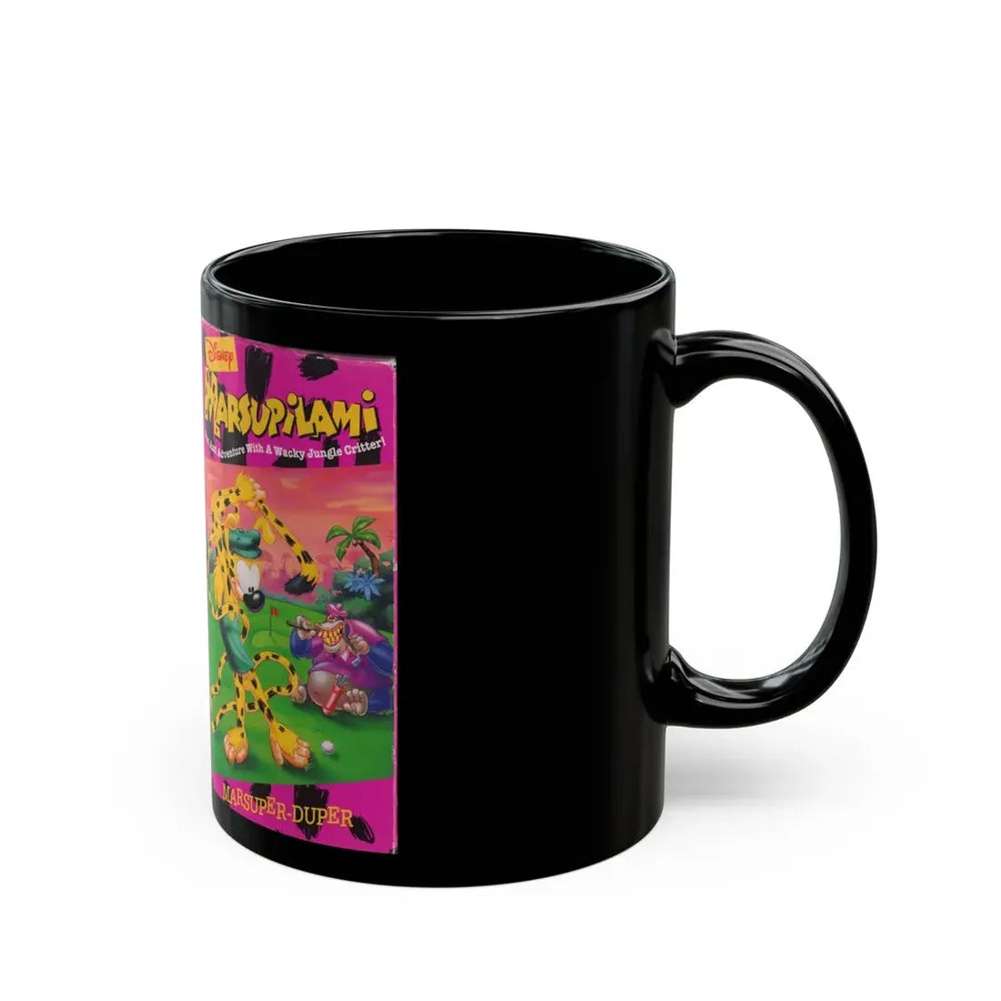 Marsupilami Marsuper Duper (VHS COVER) - Black Coffee Mug - Go Mug Yourself