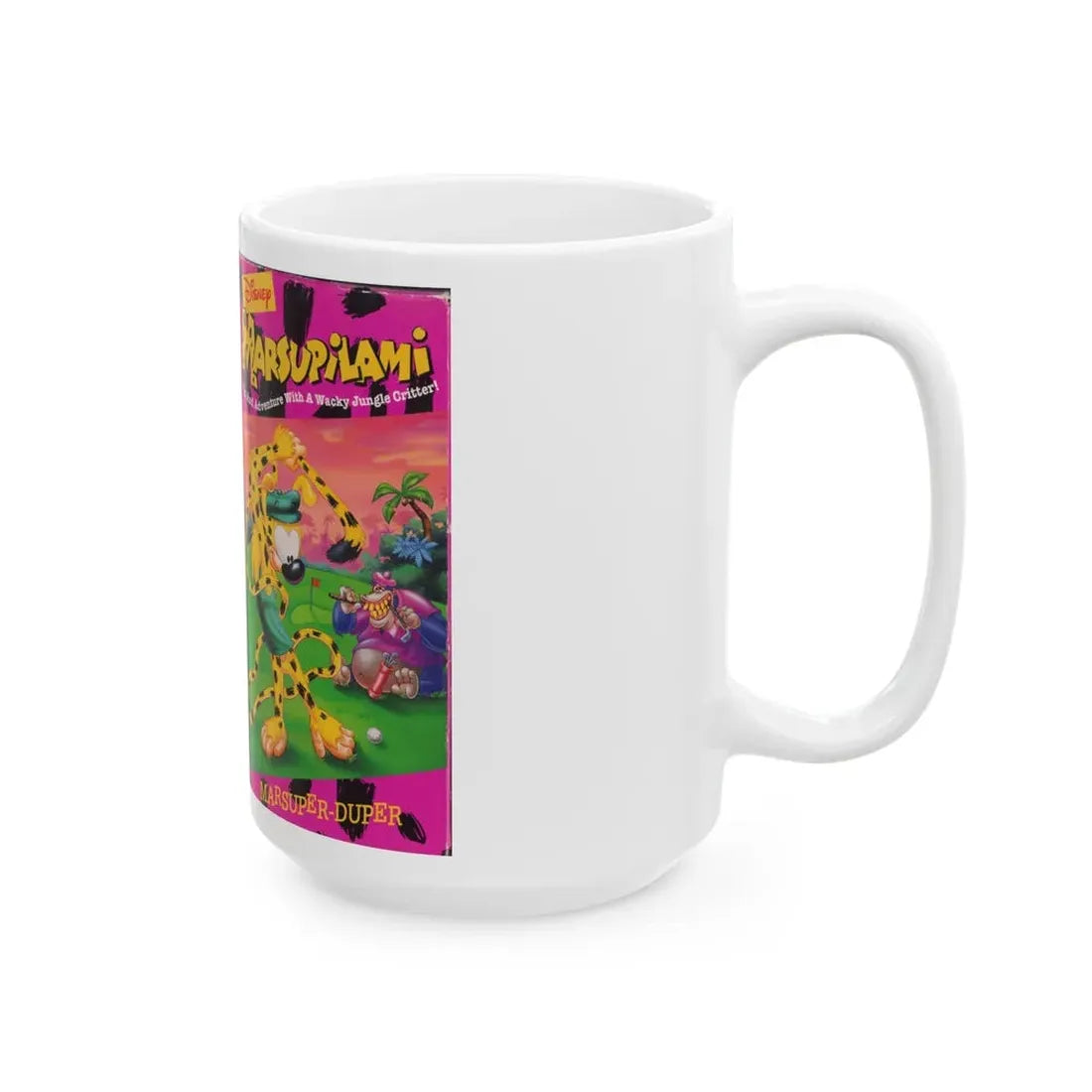 Marsupilami Marsuper Duper (VHS COVER) - White Coffee Mug - Go Mug Yourself