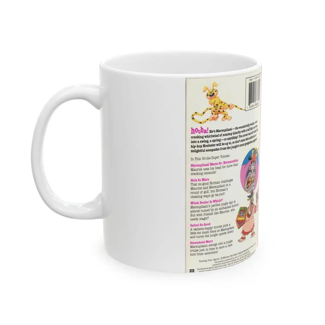 Marsupilami Marsuper Duper (VHS COVER) - White Coffee Mug - Go Mug Yourself