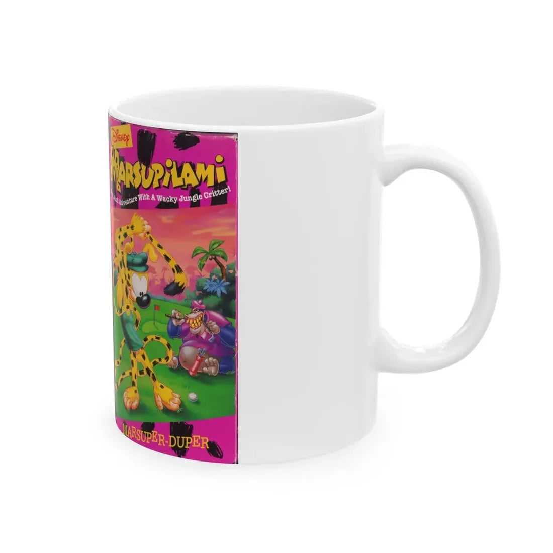 Marsupilami Marsuper Duper (VHS COVER) - White Coffee Mug - Go Mug Yourself