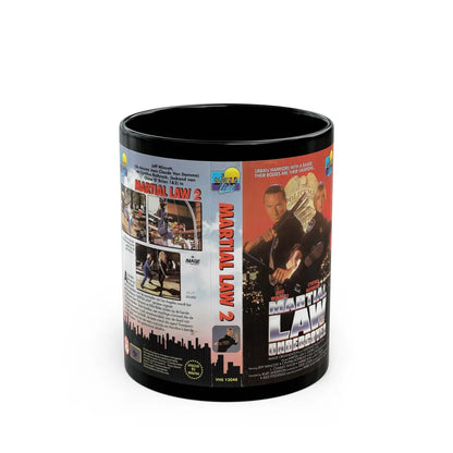 MARTIAL LAW 2 UNDERCOVER (VHS COVER) - Black Coffee Mug-11oz-Go Mug Yourself