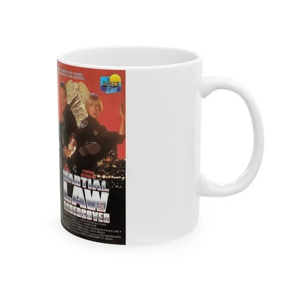 MARTIAL LAW 2 UNDERCOVER (VHS COVER) - White Coffee Mug - Go Mug Yourself