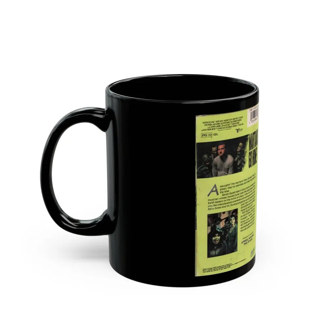 MARTIANS GO HOME (VHS COVER) - Black Coffee Mug - Go Mug Yourself