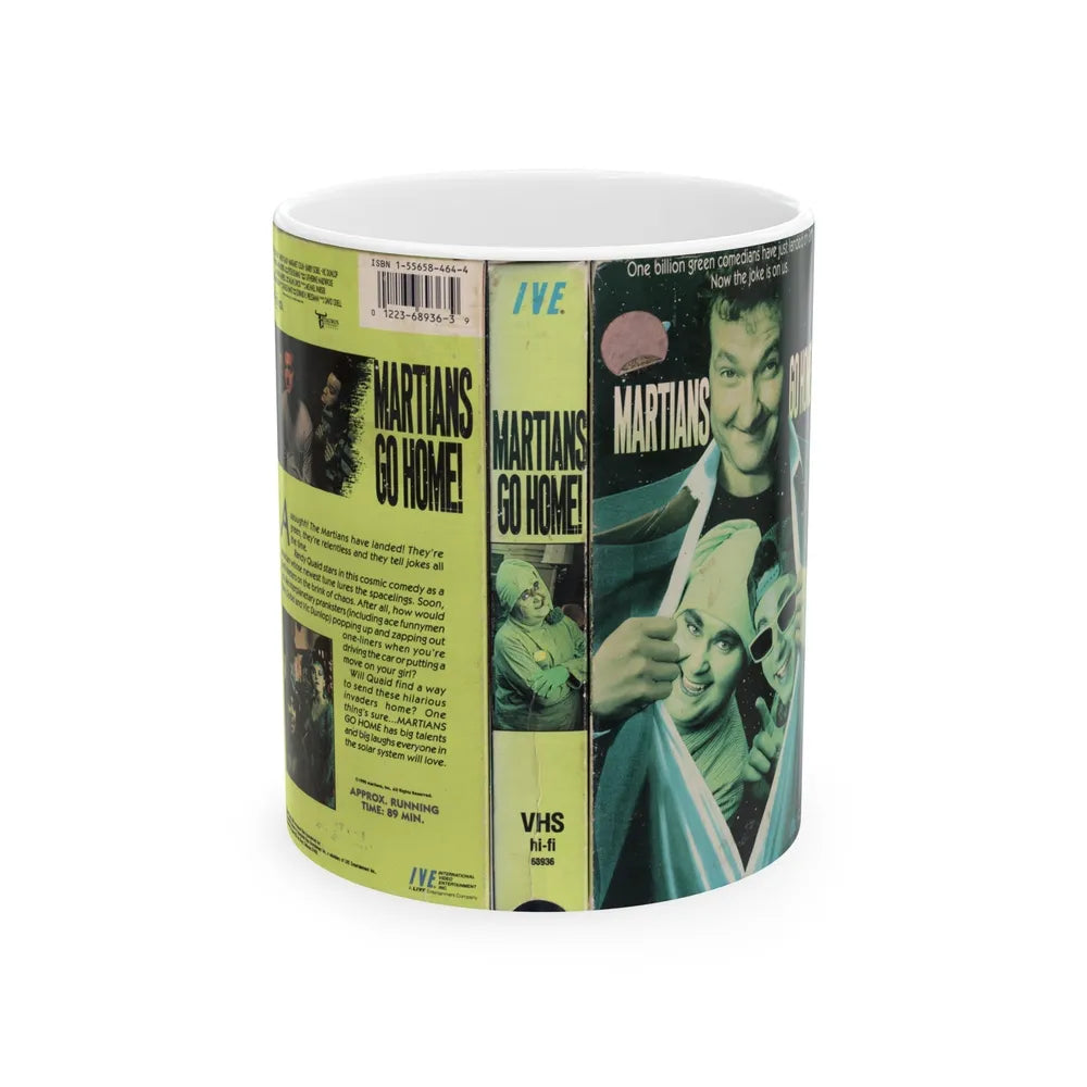 MARTIANS GO HOME (VHS COVER) - White Coffee Mug-11oz-Go Mug Yourself