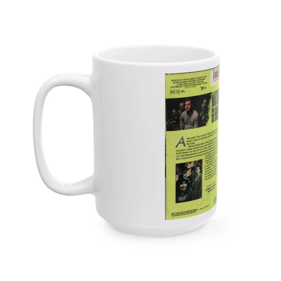 MARTIANS GO HOME (VHS COVER) - White Coffee Mug - Go Mug Yourself