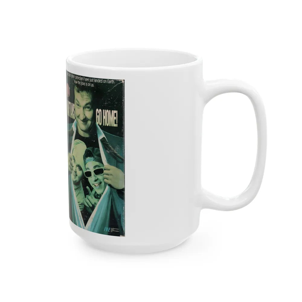 MARTIANS GO HOME (VHS COVER) - White Coffee Mug-Go Mug Yourself