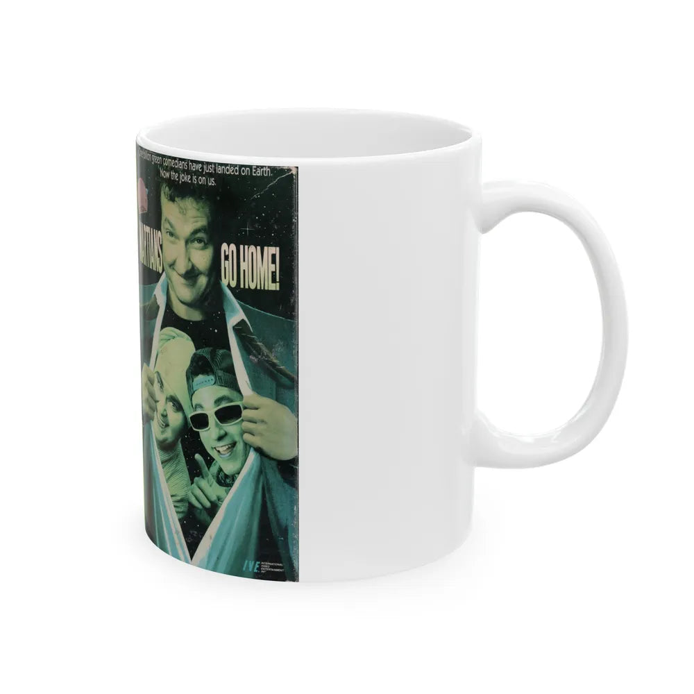 MARTIANS GO HOME (VHS COVER) - White Coffee Mug-Go Mug Yourself