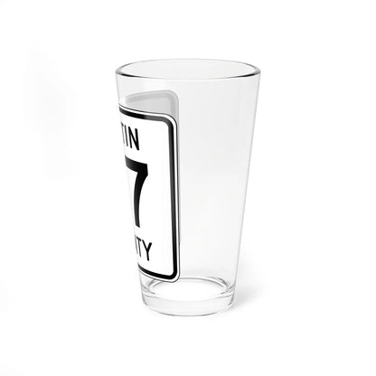 Martin County Route 27 MN (Minnesota) (Road Sign) Pint Glass 16oz - Go Mug Yourself
