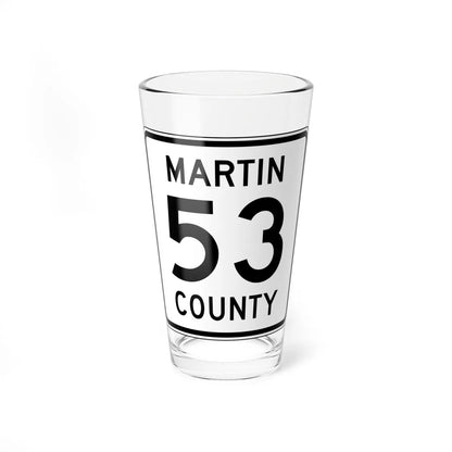 Martin County Route 53 MN (Minnesota) (Road Sign) Pint Glass 16oz 16oz - Go Mug Yourself