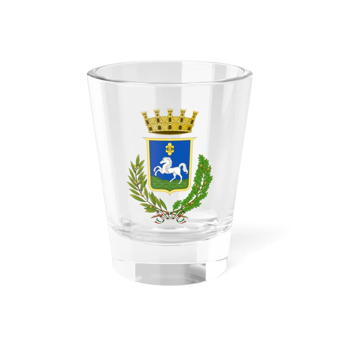 Martina Franca-Stemma Italia - non ufficiale (Italy) (Coat of Arms) Shot Glass 1.5oz 1.5oz - Go Mug Yourself