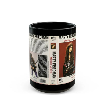 MARTY FRIEDMAN MELODIC CONTROL (VHS COVER) - Black Coffee Mug 15oz - Go Mug Yourself