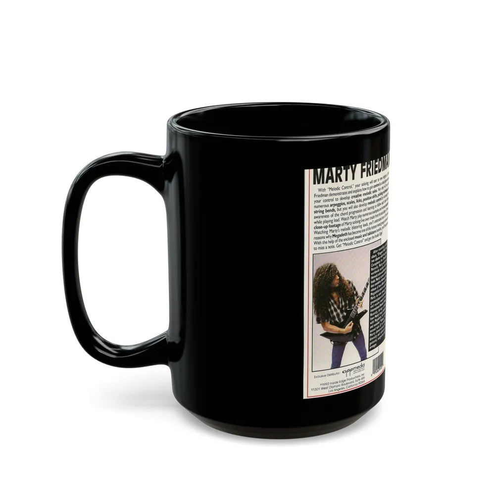 MARTY FRIEDMAN MELODIC CONTROL (VHS COVER) - Black Coffee Mug-Go Mug Yourself