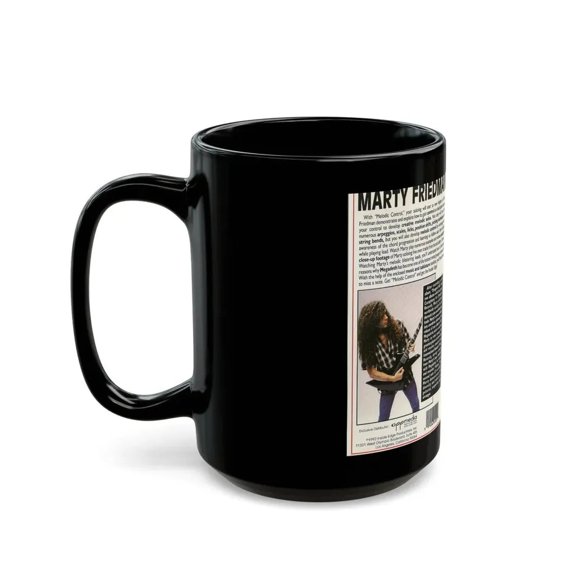 MARTY FRIEDMAN MELODIC CONTROL (VHS COVER) - Black Coffee Mug - Go Mug Yourself