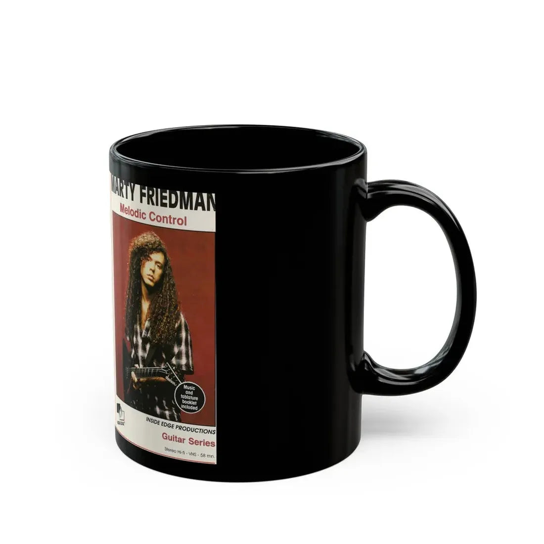 MARTY FRIEDMAN MELODIC CONTROL (VHS COVER) - Black Coffee Mug - Go Mug Yourself