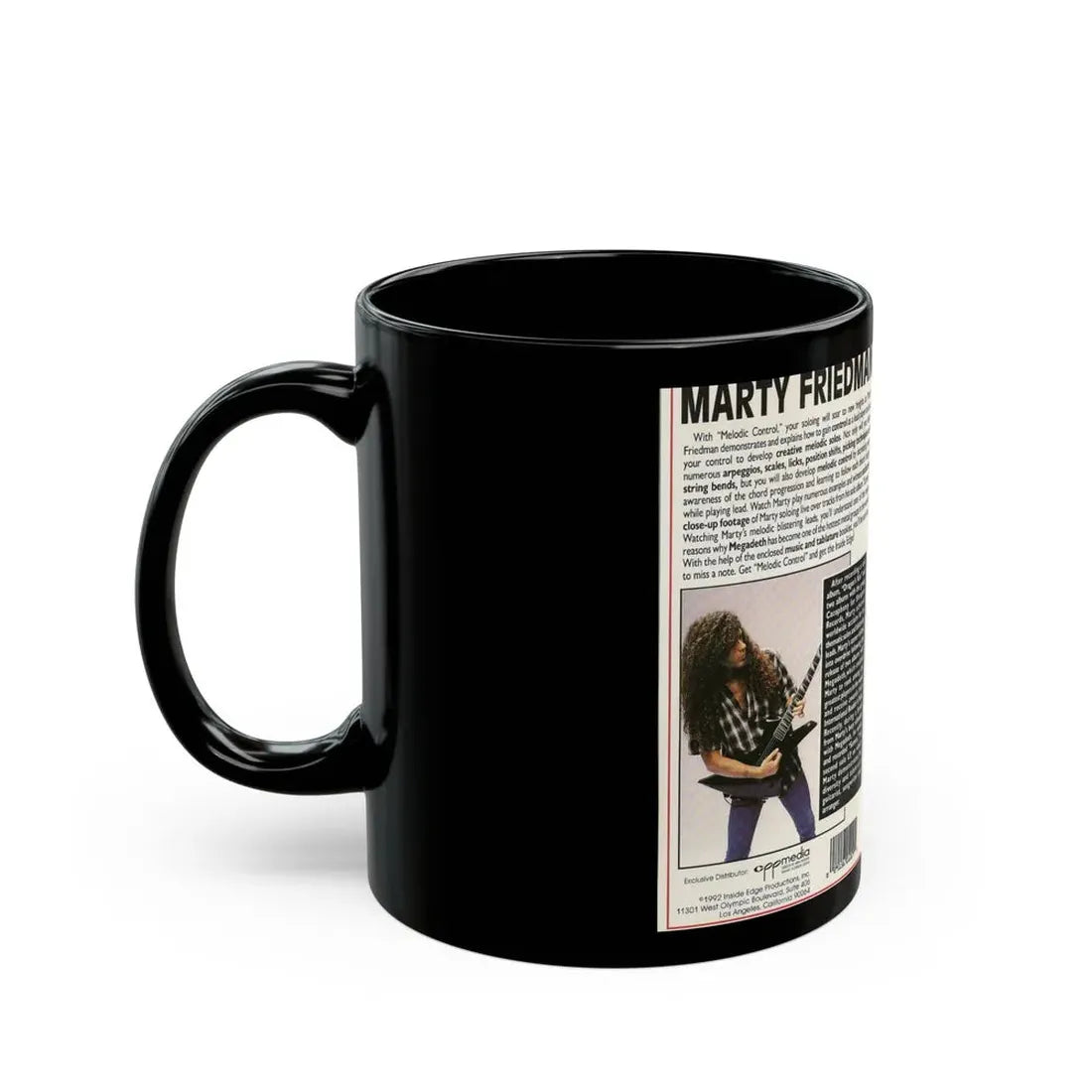 MARTY FRIEDMAN MELODIC CONTROL (VHS COVER) - Black Coffee Mug - Go Mug Yourself