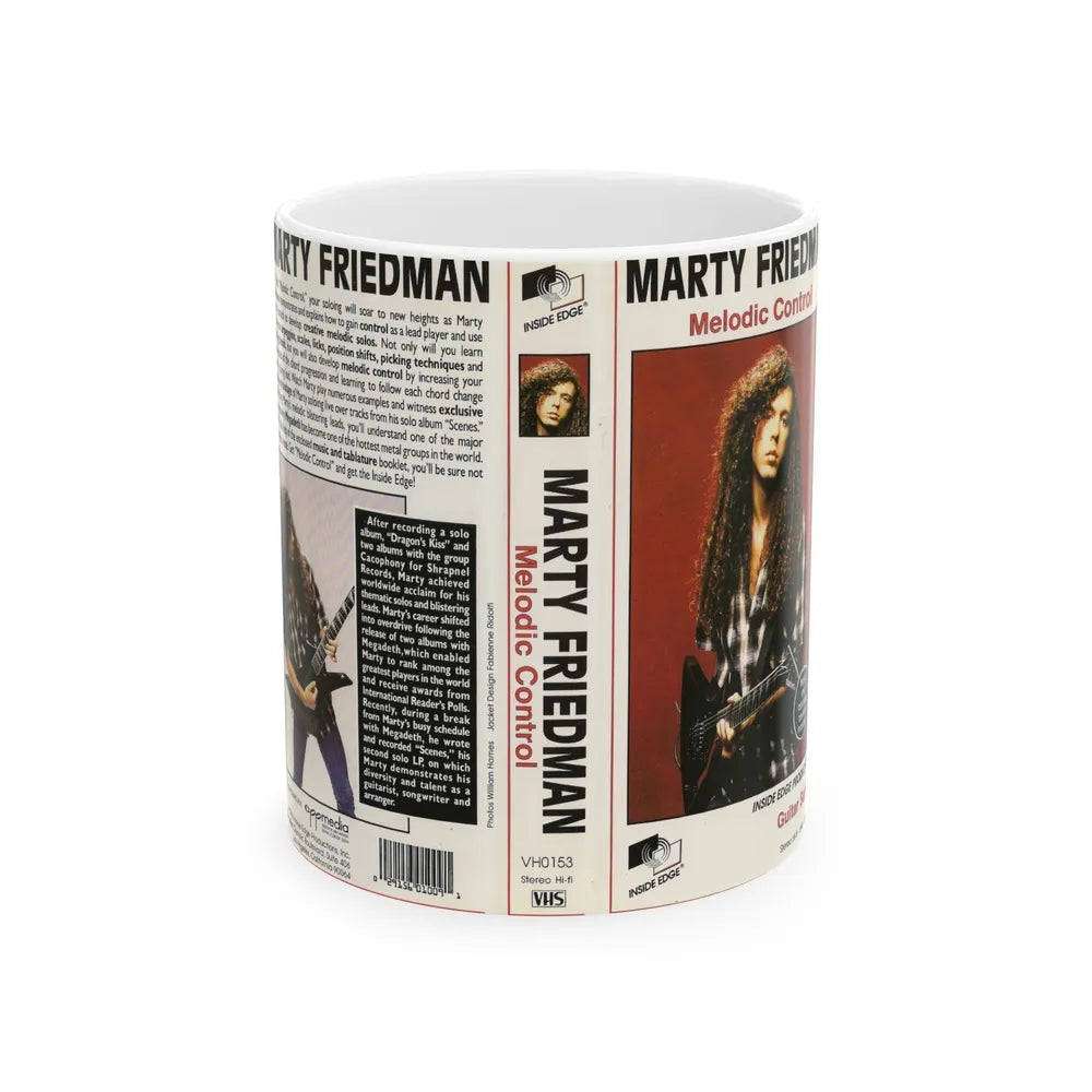 MARTY FRIEDMAN MELODIC CONTROL (VHS COVER) - White Coffee Mug-11oz-Go Mug Yourself