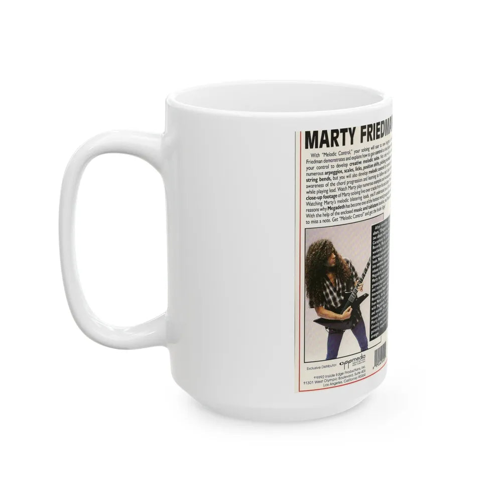 MARTY FRIEDMAN MELODIC CONTROL (VHS COVER) - White Coffee Mug-Go Mug Yourself