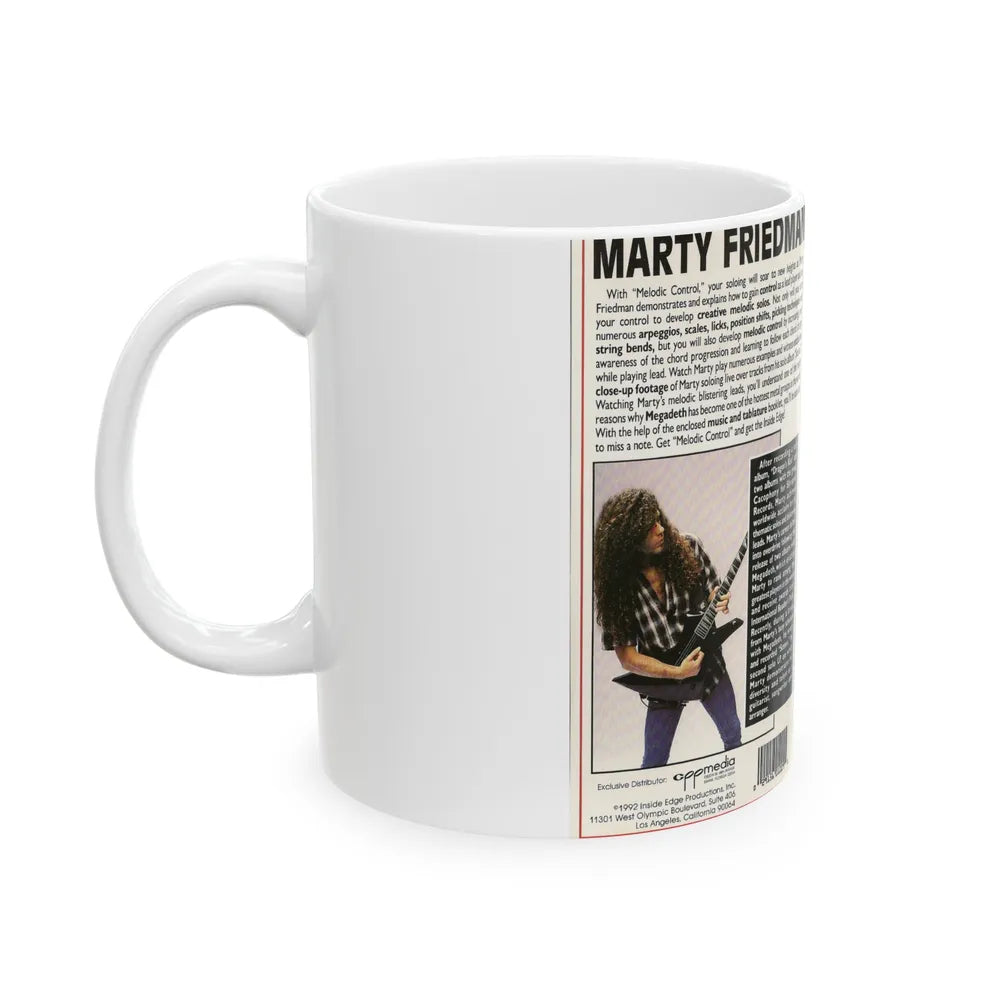 MARTY FRIEDMAN MELODIC CONTROL (VHS COVER) - White Coffee Mug-Go Mug Yourself