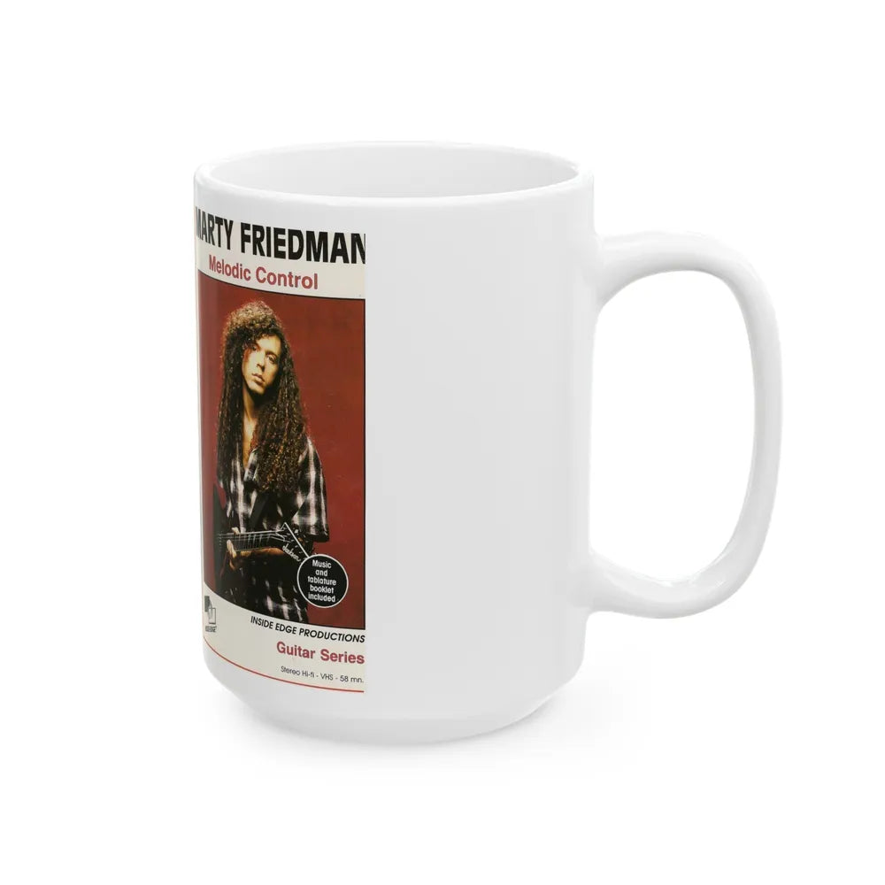 MARTY FRIEDMAN MELODIC CONTROL (VHS COVER) - White Coffee Mug-Go Mug Yourself