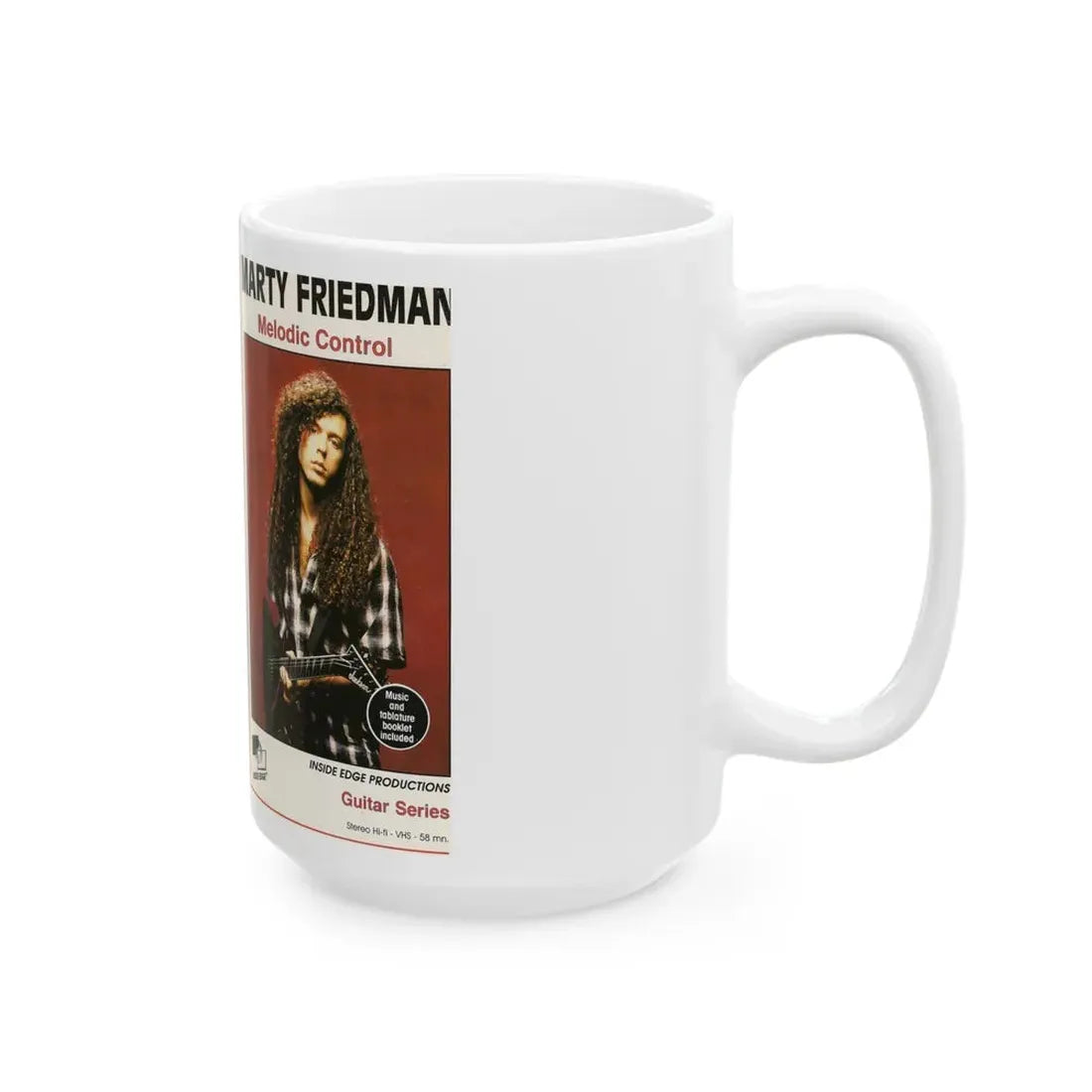MARTY FRIEDMAN MELODIC CONTROL (VHS COVER) - White Coffee Mug - Go Mug Yourself