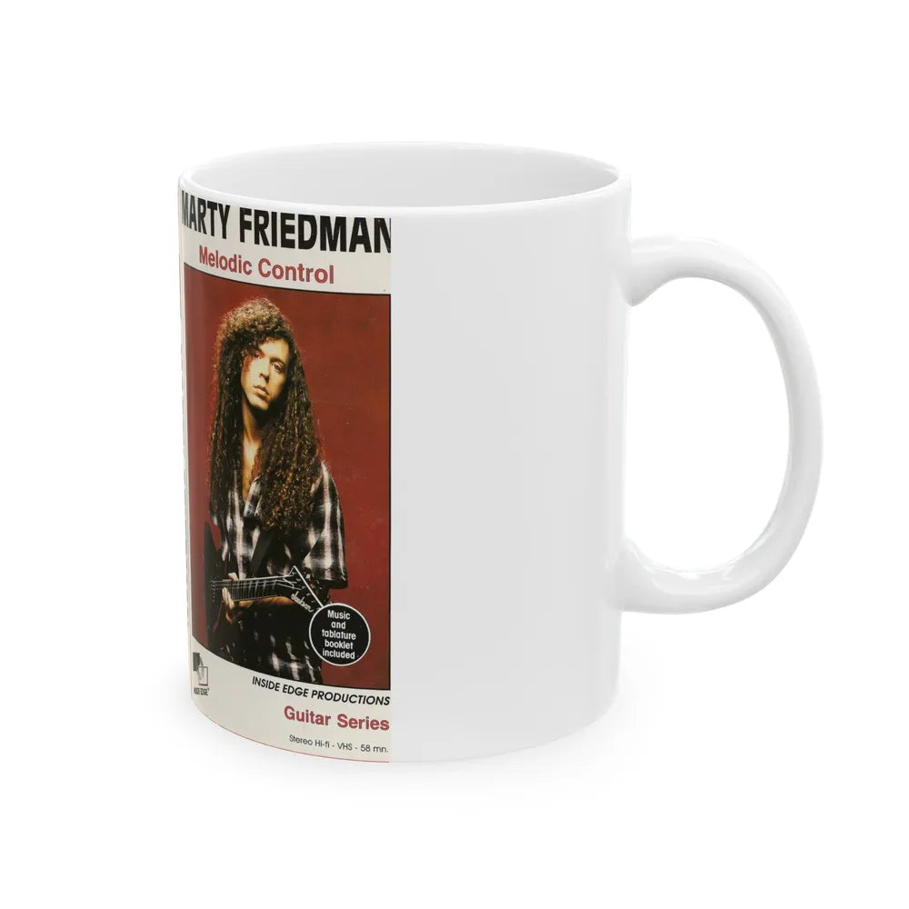 MARTY FRIEDMAN MELODIC CONTROL (VHS COVER) - White Coffee Mug-Go Mug Yourself