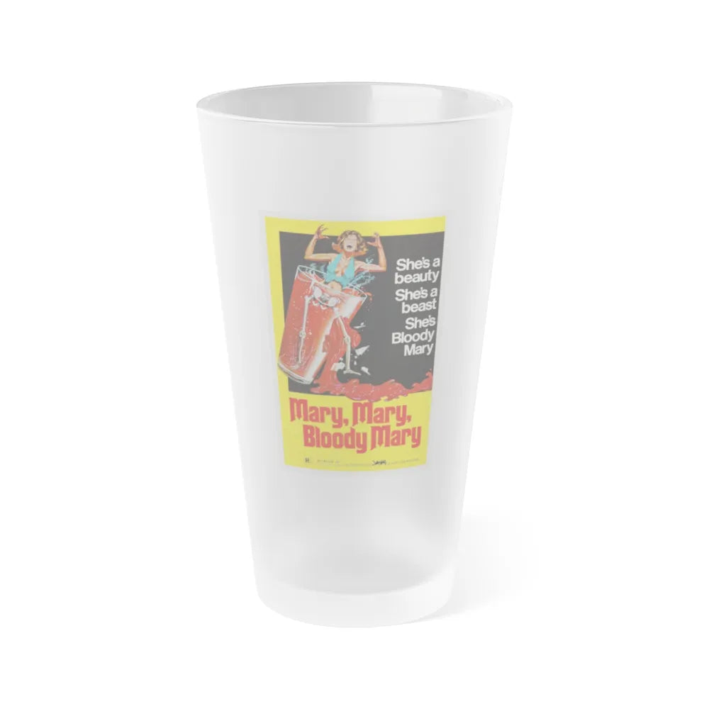 MARY, MARY, BLOODY MARY 1975 Movie Poster - Frosted Pint Glass 16oz-16oz-Frosted-Go Mug Yourself