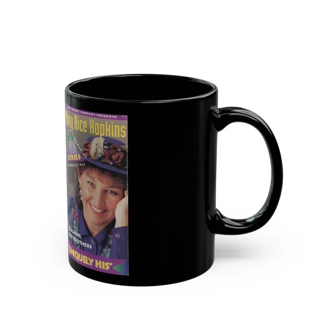 MARY RICE HOPKINS UNIQUELY HIS (VHS COVER) - Black Coffee Mug - Go Mug Yourself