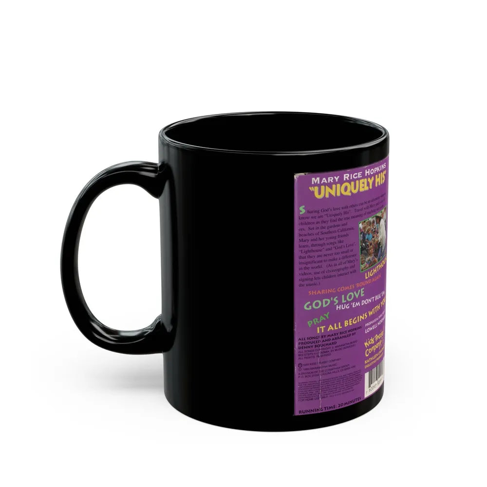 MARY RICE HOPKINS UNIQUELY HIS (VHS COVER) - Black Coffee Mug-Go Mug Yourself