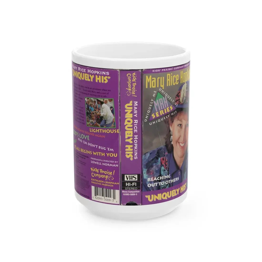 MARY RICE HOPKINS UNIQUELY HIS (VHS COVER) - White Coffee Mug 15oz - Go Mug Yourself