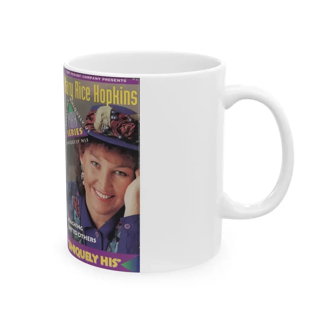 MARY RICE HOPKINS UNIQUELY HIS (VHS COVER) - White Coffee Mug - Go Mug Yourself