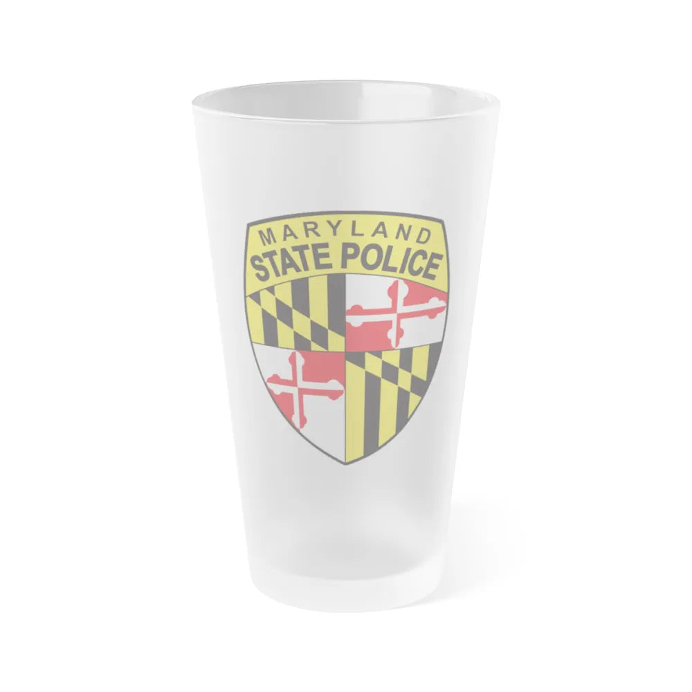 Maryland State Police - Frosted Pint Glass 16oz-16oz-Frosted-Go Mug Yourself