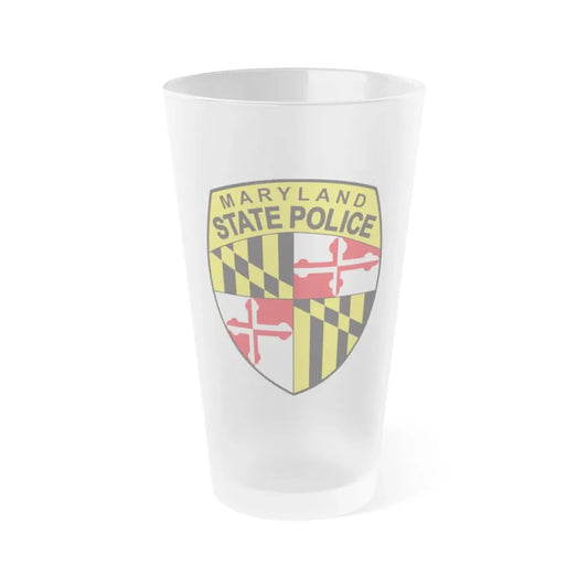 Maryland State Police - Frosted Pint Glass 16oz 16oz Frosted - Go Mug Yourself