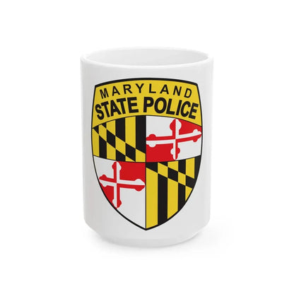 Maryland State Police - White Coffee Mug 15oz - Go Mug Yourself