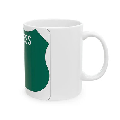 Maryland US business route template wide (Maryland) (Road Sign) White Coffee Mug - Go Mug Yourself