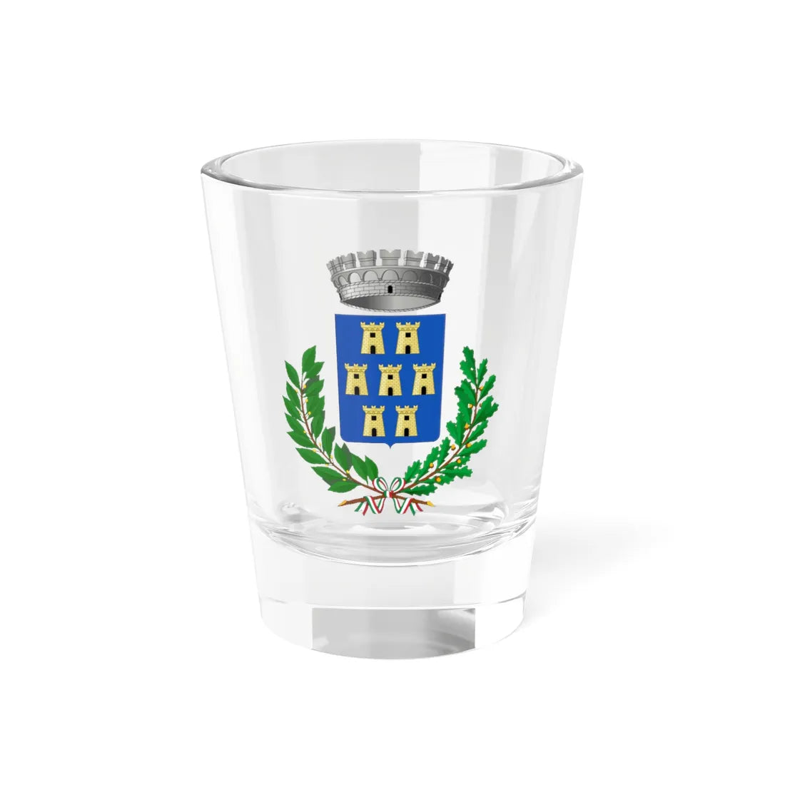 Mascali-Stemma (Italy) (Coat of Arms) Shot Glass 1.5oz 1.5oz - Go Mug Yourself