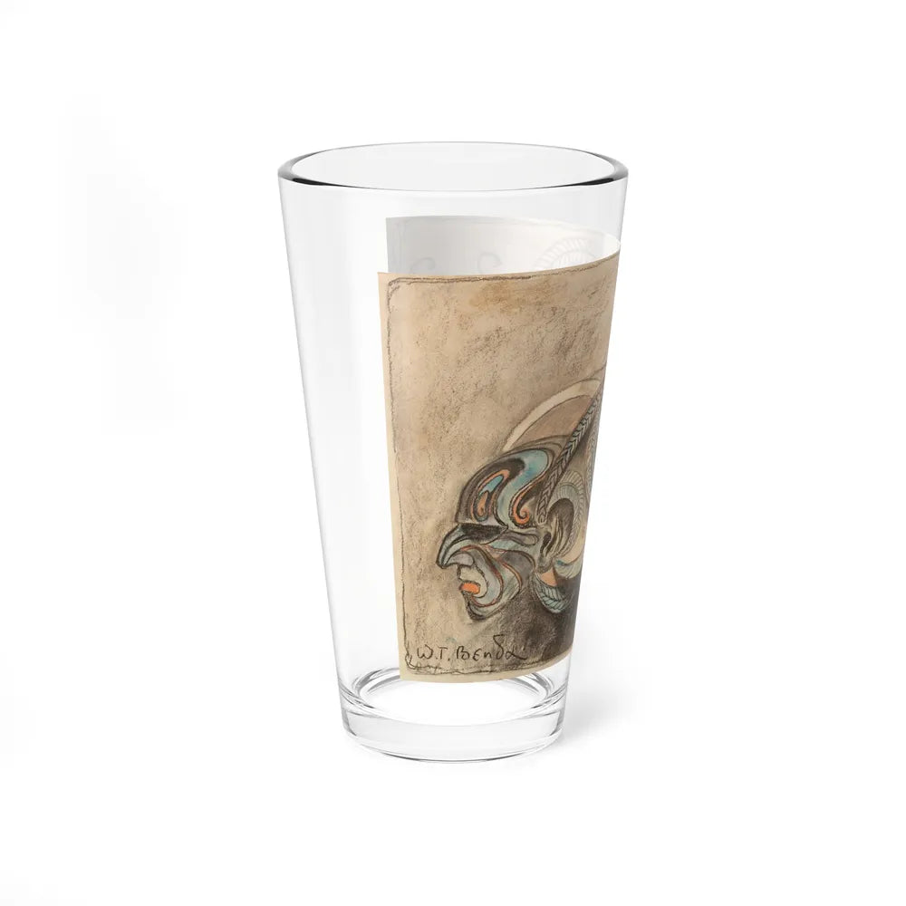 Mask (Magazine Illustration) Pint Glass 16oz-Go Mug Yourself