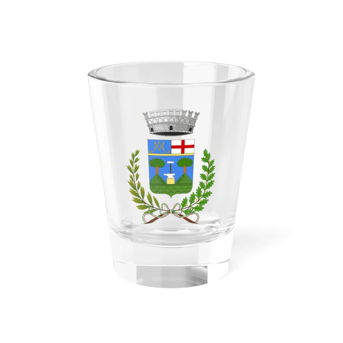 Masone-Stemma (Italy) (Coat of Arms) Shot Glass 1.5oz 1.5oz - Go Mug Yourself