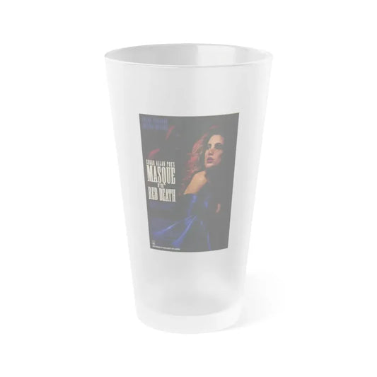 MASQUE OF THE RED DEATH 1989 Movie Poster - Frosted Pint Glass 16oz 16oz Frosted - Go Mug Yourself