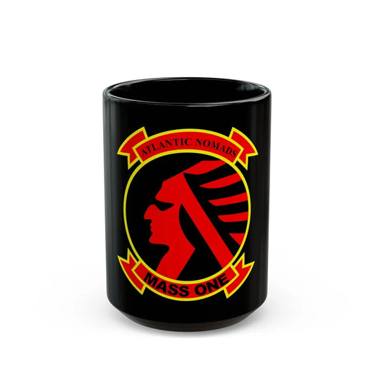 MASS 1 Squadron (USMC) Black Coffee Mug-15oz-Go Mug Yourself