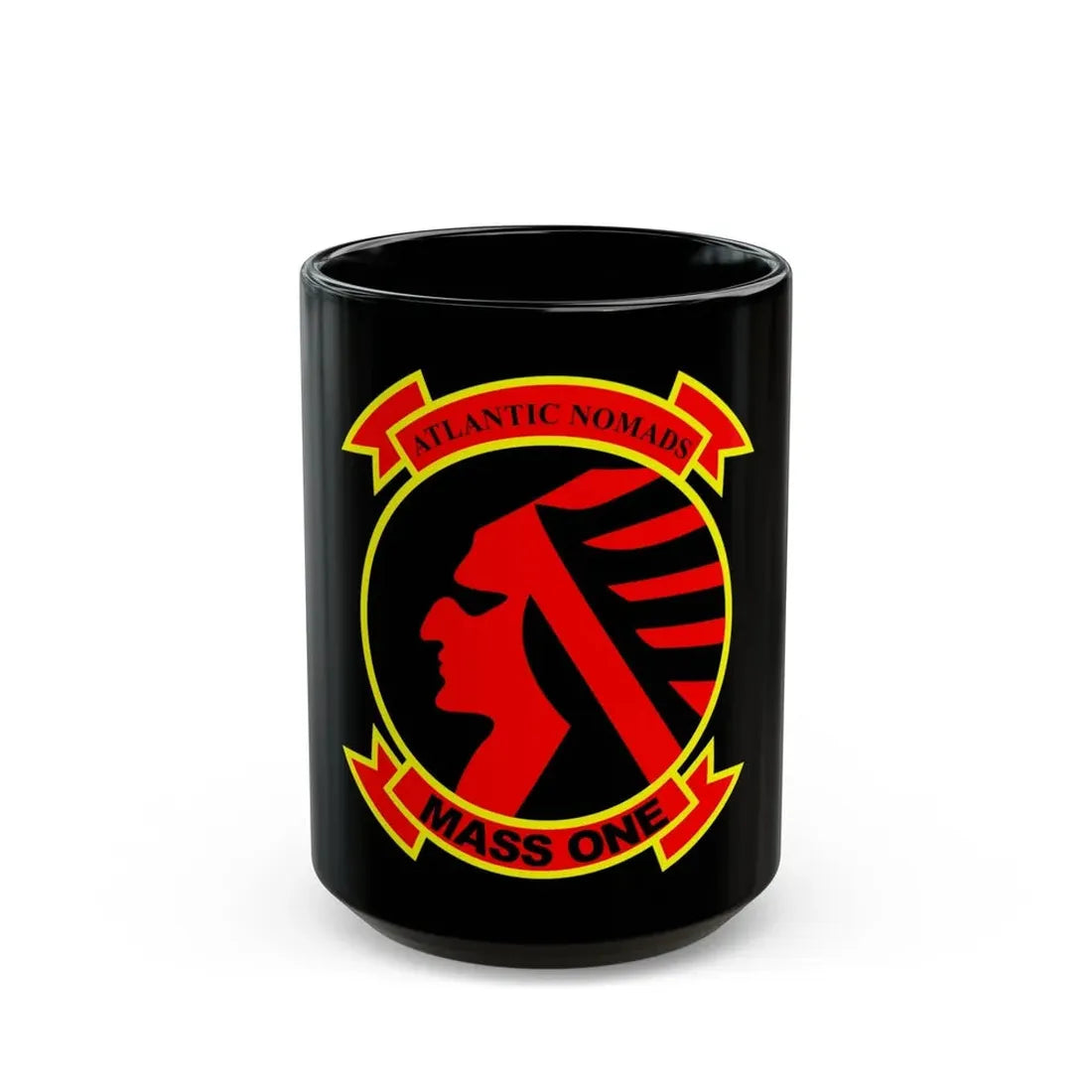 MASS 1 Squadron (USMC) Black Coffee Mug 15oz - Go Mug Yourself